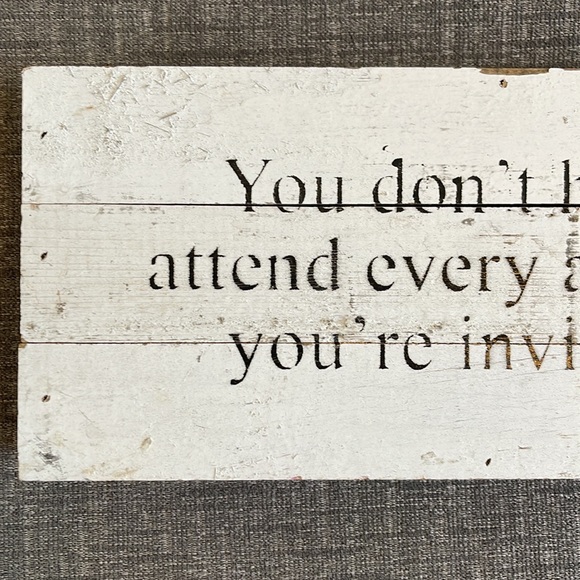 Motivational Reclaimed Wood Sign Decor | 14x6x1.5ish | Black & Ivory - Picture 7 of 8